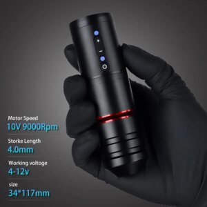 Ambition Ninja Pro Wireless Tattoo Machine Portable Battery Rotary Pen Capacity 2400mah Strong Coreless Motor for Artist Body – Image 6